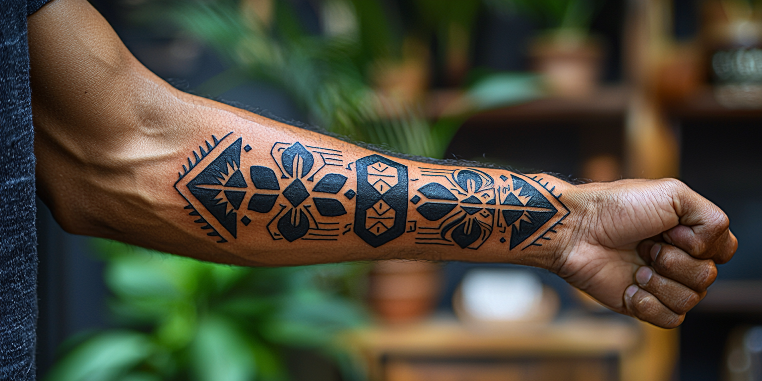 Kenyan-inspired Armband Tattoo Design