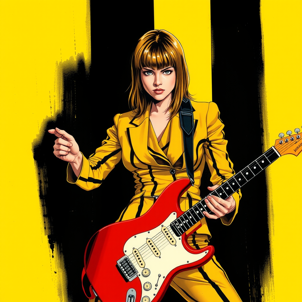 Kill Bill Scene: Uma in Yellow SuitCloseOperation