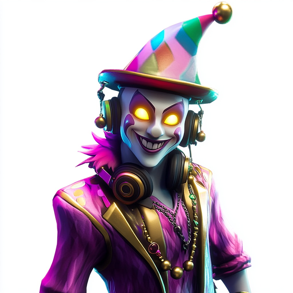 King's Court Jester Electronica DJ Fortnite Style 