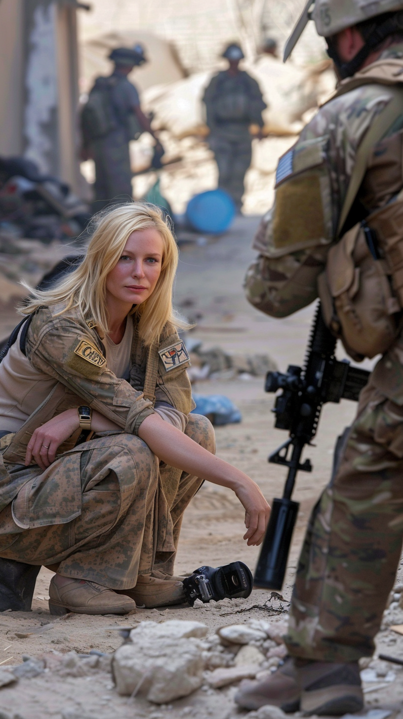 Kirsten Dunst and war photographer prepare for movie