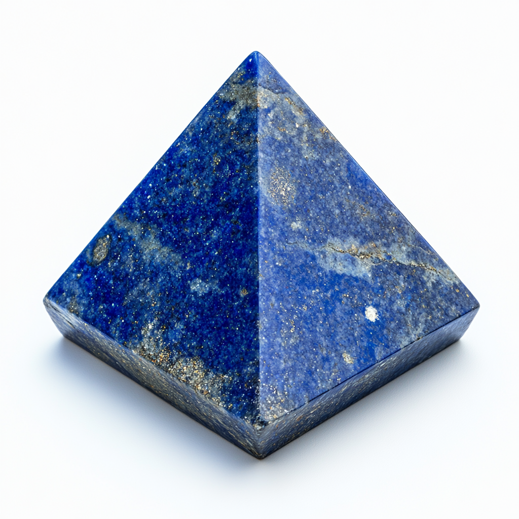 Lapis Lazuli Tetrahedron with Bright Stars, High Resolution