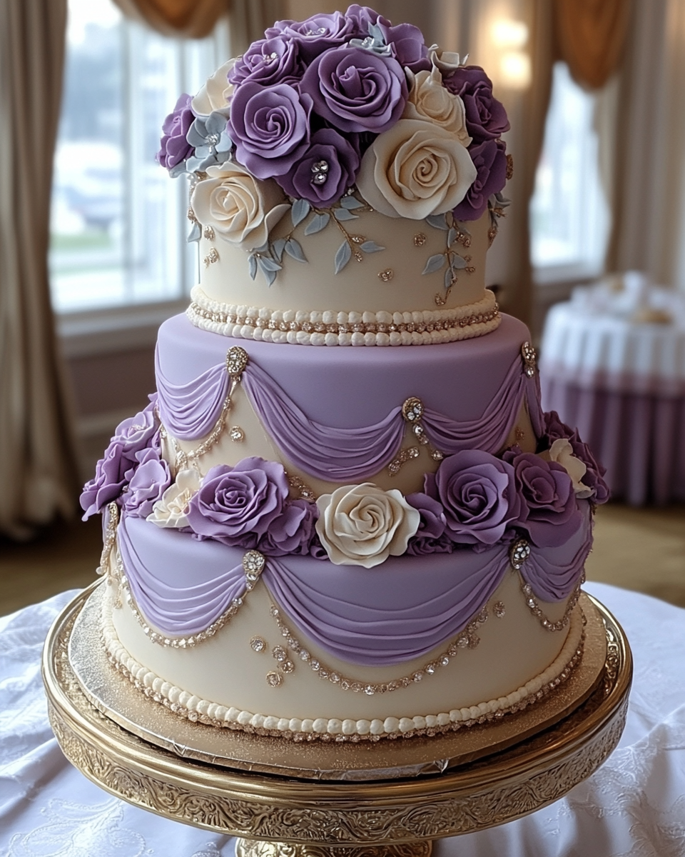 Lavish Middle Eastern Inspired Multi-Tiered Cake