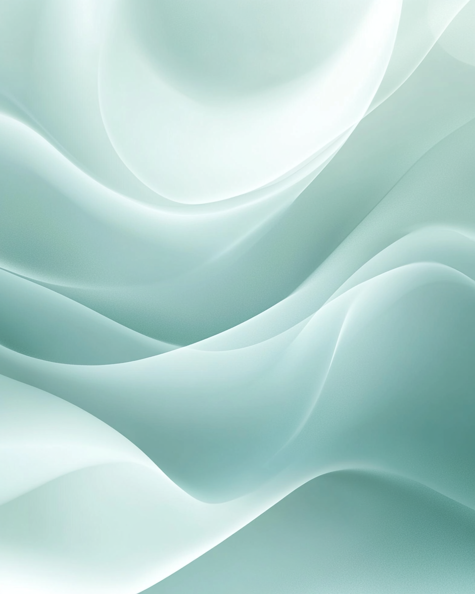 Light blue and white background with soft curves.