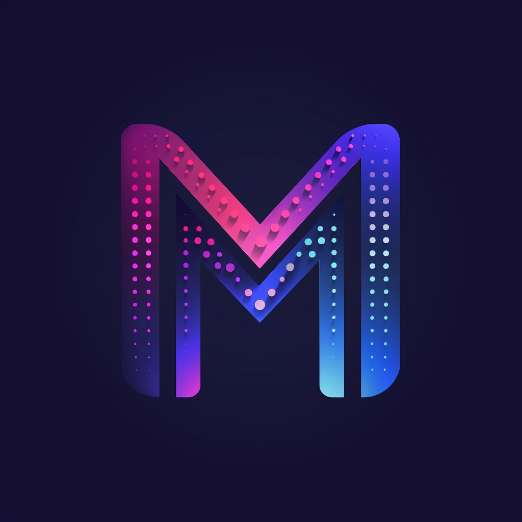 Logo for 'Multi-Tech Media' with pixel art M.