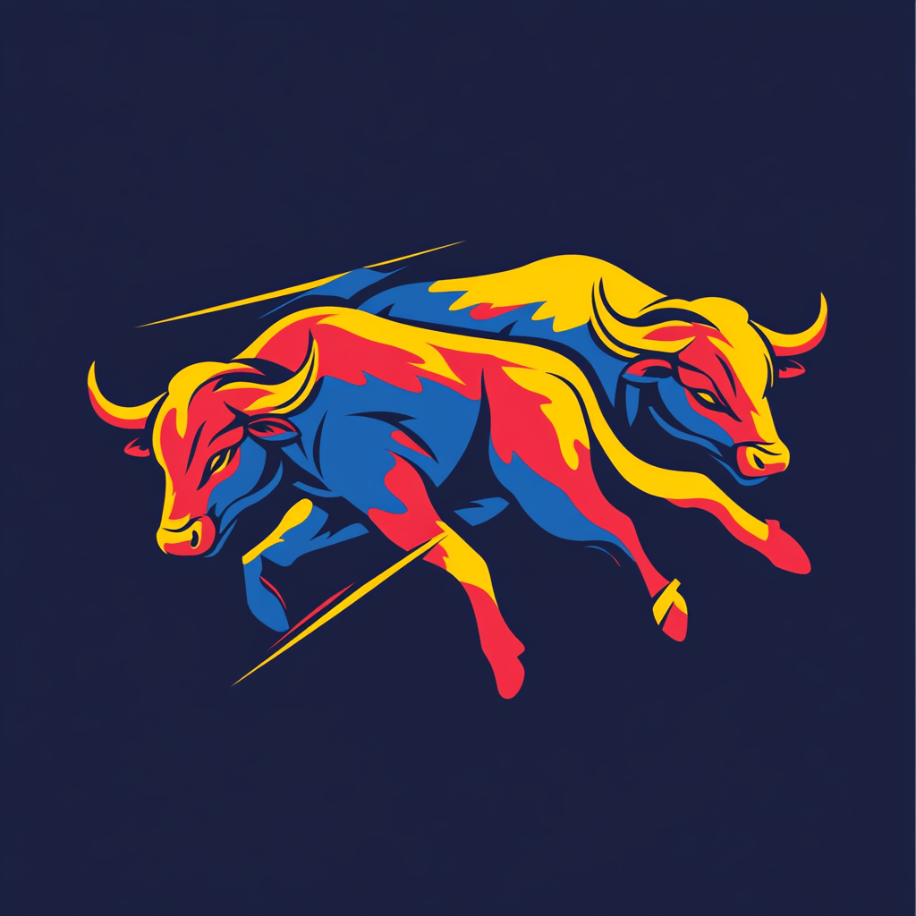 Logo inspired by Red Bull Racing with Red Cow Racing.