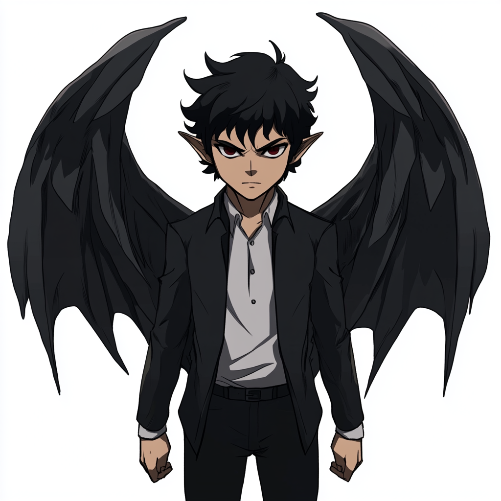 Lucifer from Supernatural as anime character