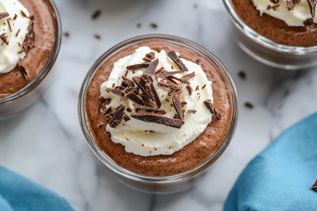 Luxurious Chocolate Mousse Dessert Photography by Food Stylist