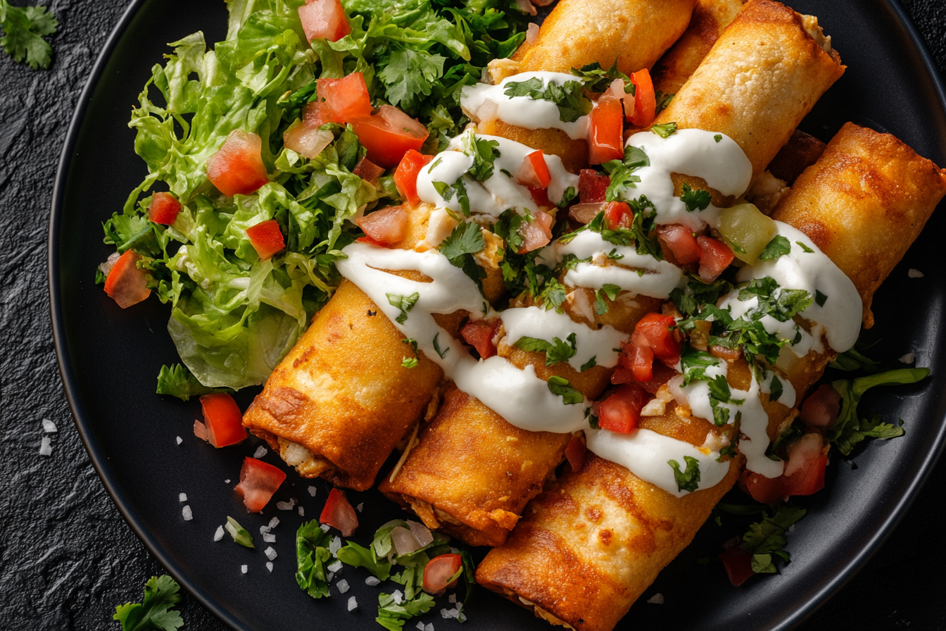 Luxurious Cream Cheese Chicken Taquitos Photography