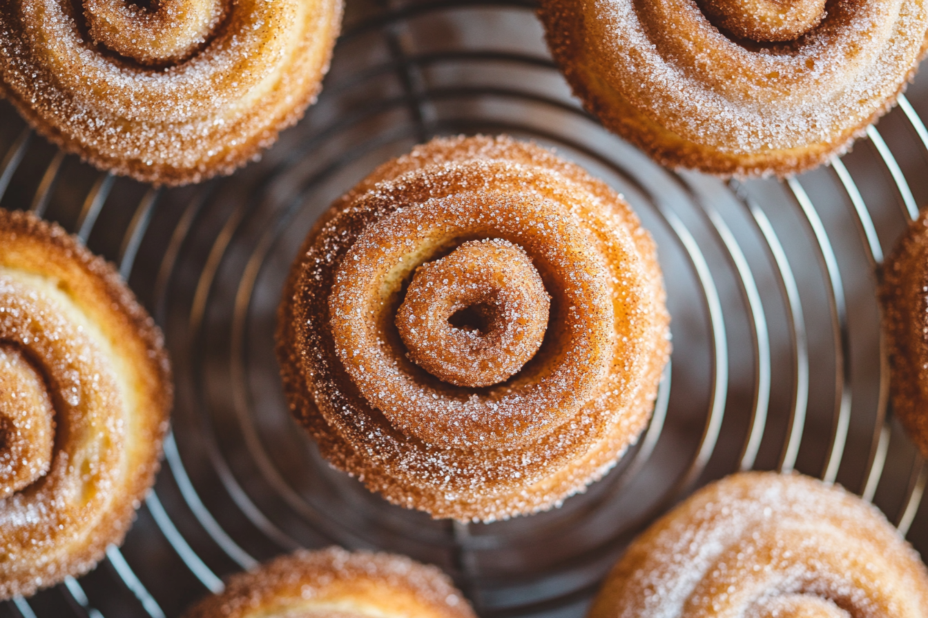 Luxurious Indulgent Cruffins with Cinnamon Sugar Coating