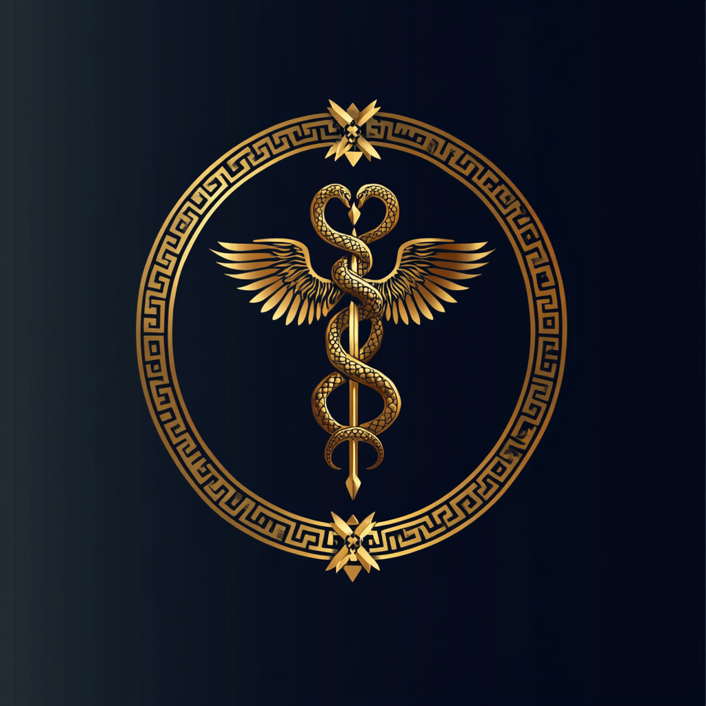 Luxurious Versace-style Logo Design for United MedTech Group