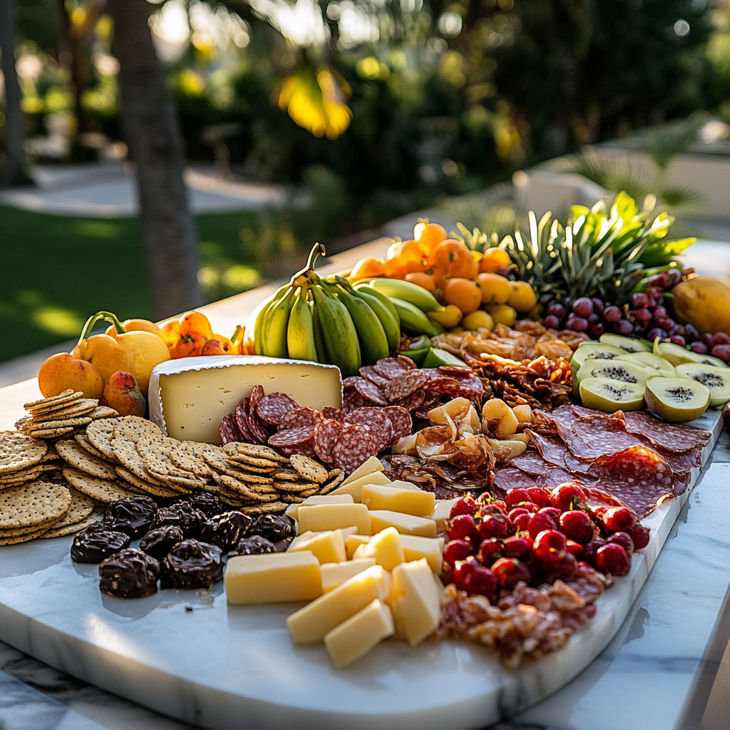 Luxury Charcuterie Board Catering in Elegant Botswana Setting