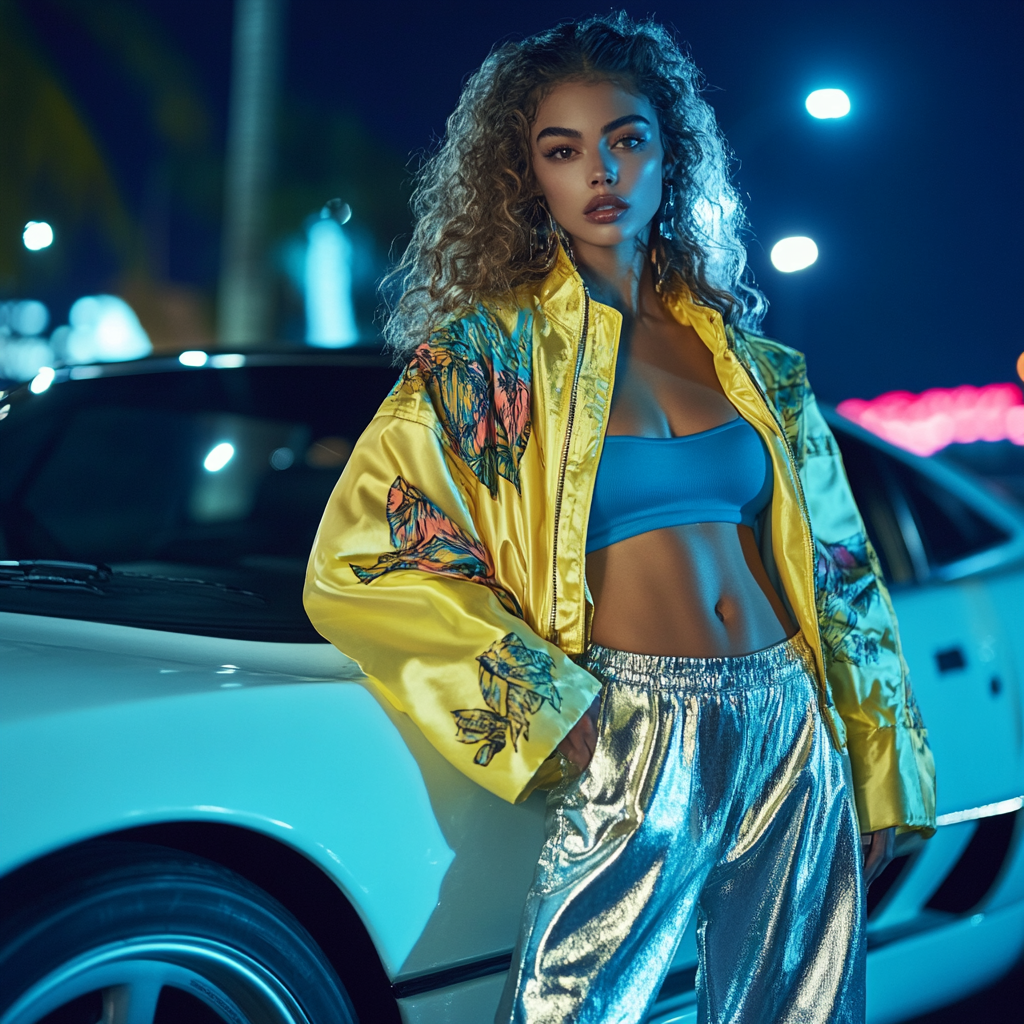 MIA Singer's Night Time Cool Outfit by Sport Car