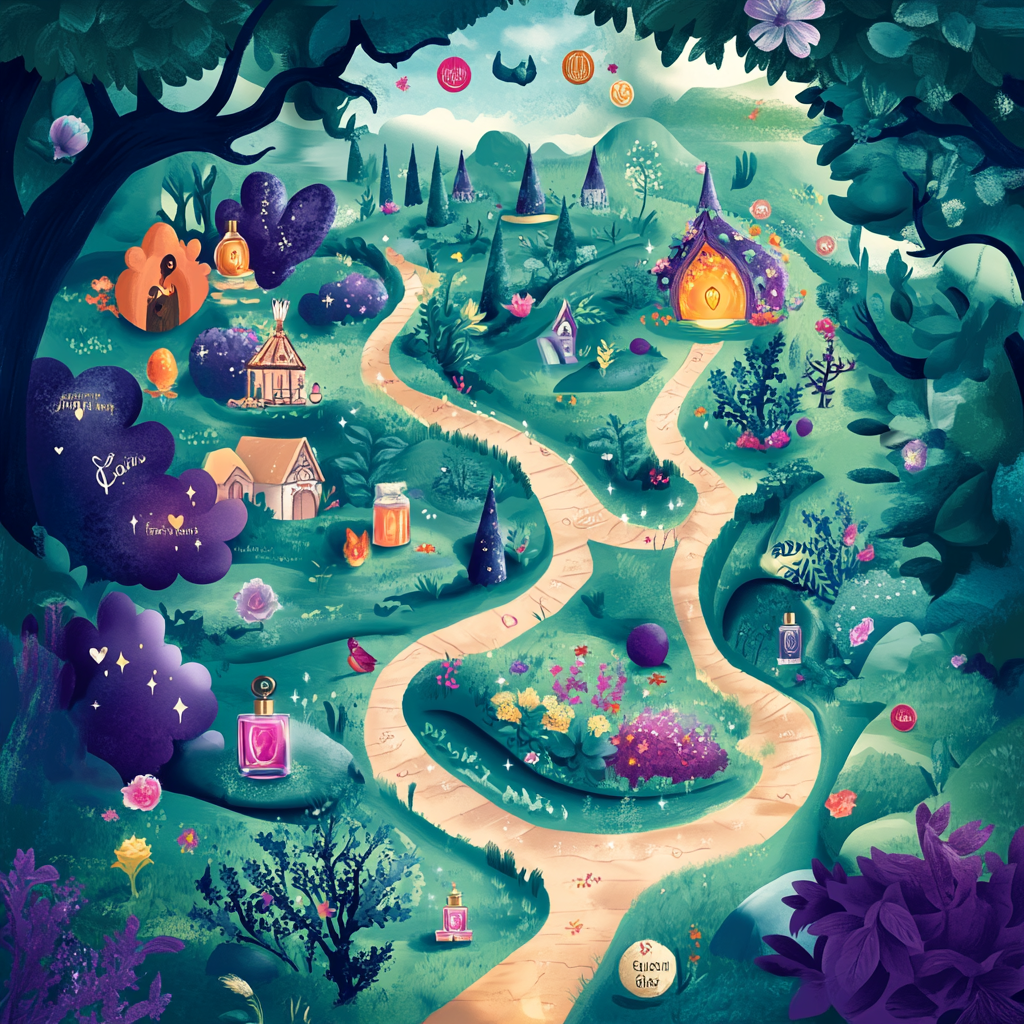 Magical Fairytale Map: Journey Through Avon Fragrances