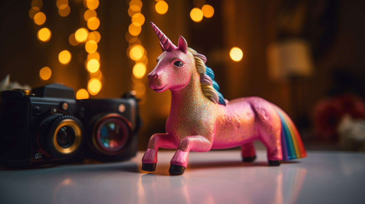 Magical Unicorn Captured With Cinematic Camera