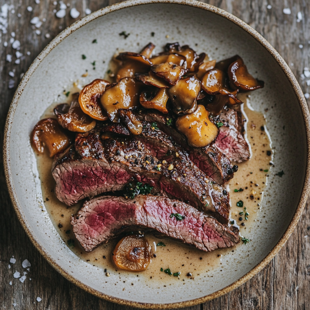 Make Venison Steaks With Chanterelles in creamy sauce.