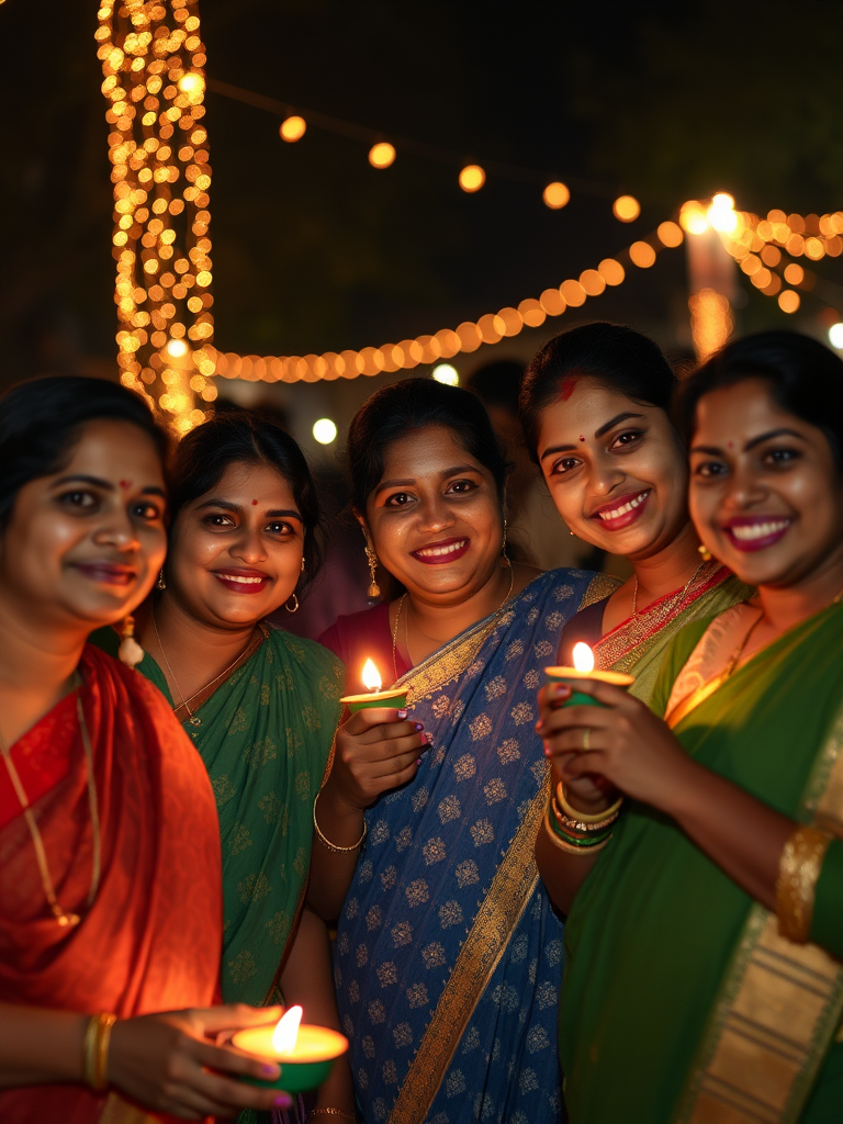 Malayali Friends Celebrating Diwali in Canada