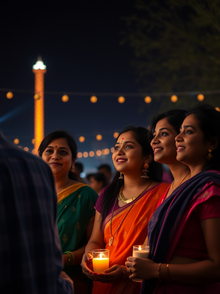 Malayali friends celebrate Diwali in Canada.