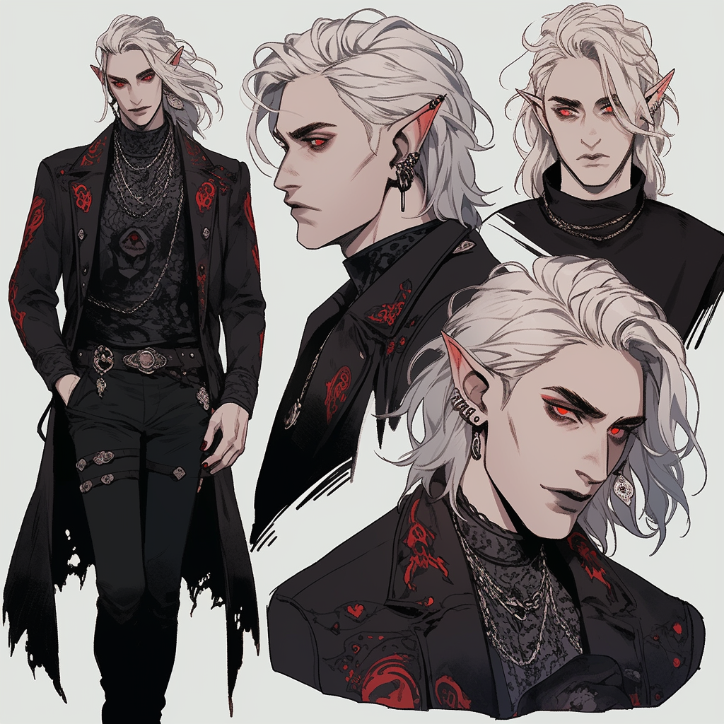 Male Human Adoptable Vampire Character - Niji 5 