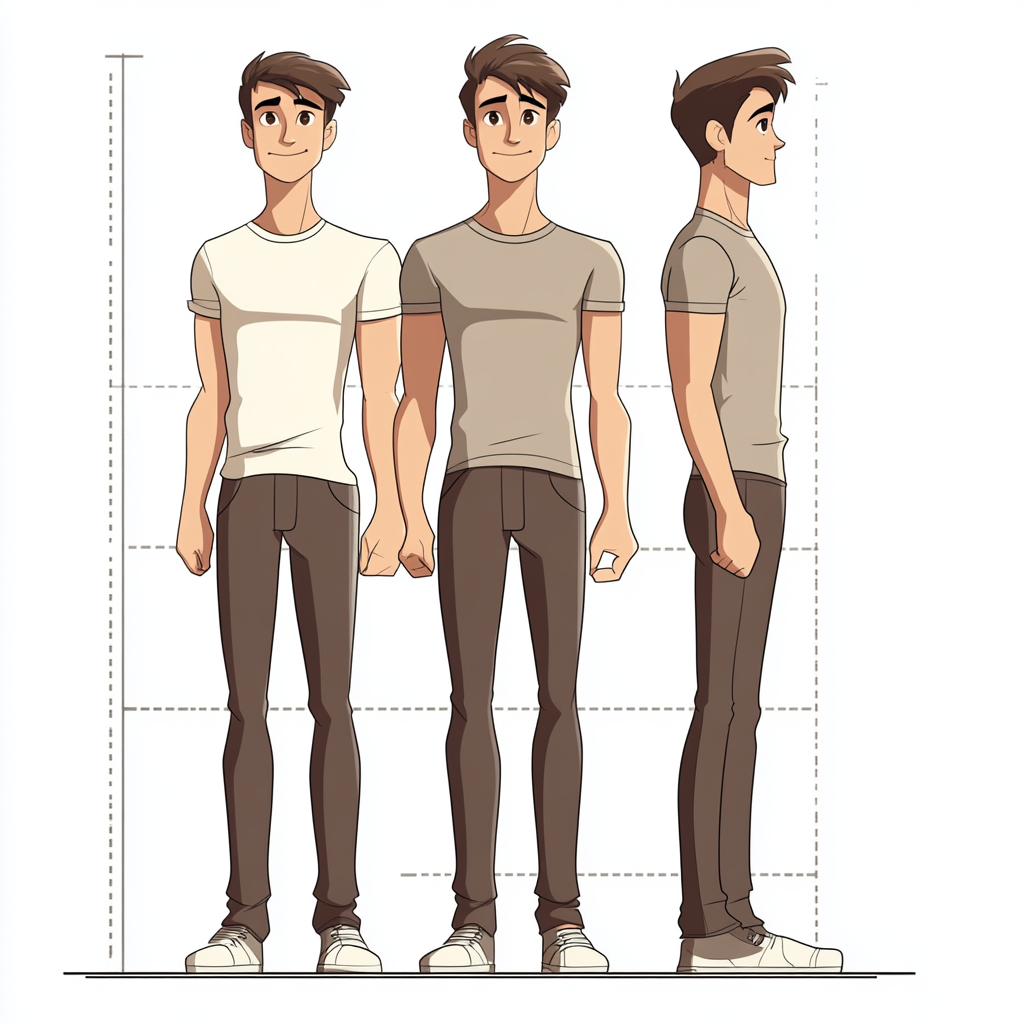 Male body image, 160cm height, realistic proportions, balanced structure.