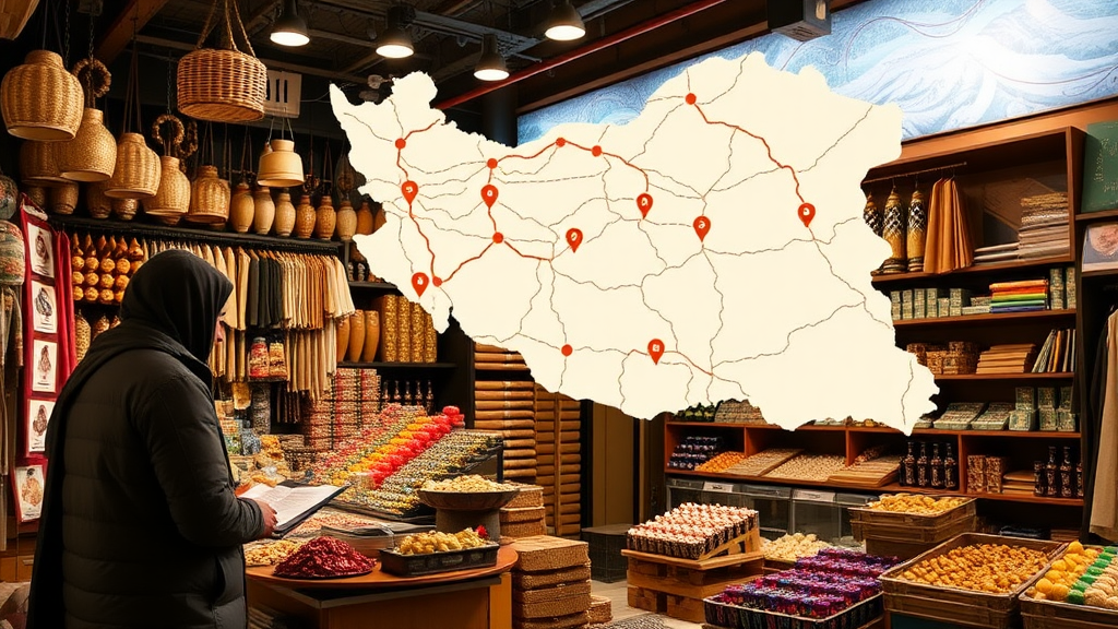 Map of Shopkeepers in Iran Online