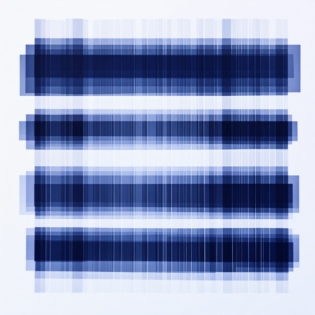 Merging intervals portrayed in diagram with navy blue bars.