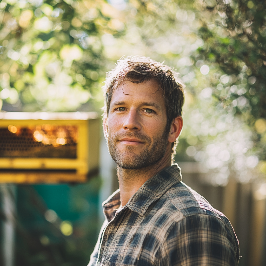 Michael Green's Welcoming Garden Beekeeping Portrait