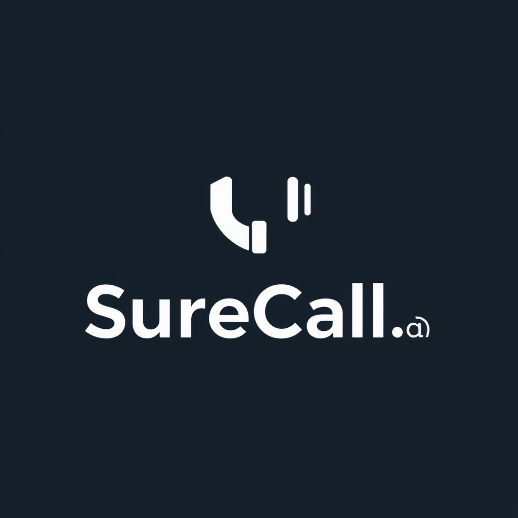 Minimal Bold Logo for SureCall.ai Company