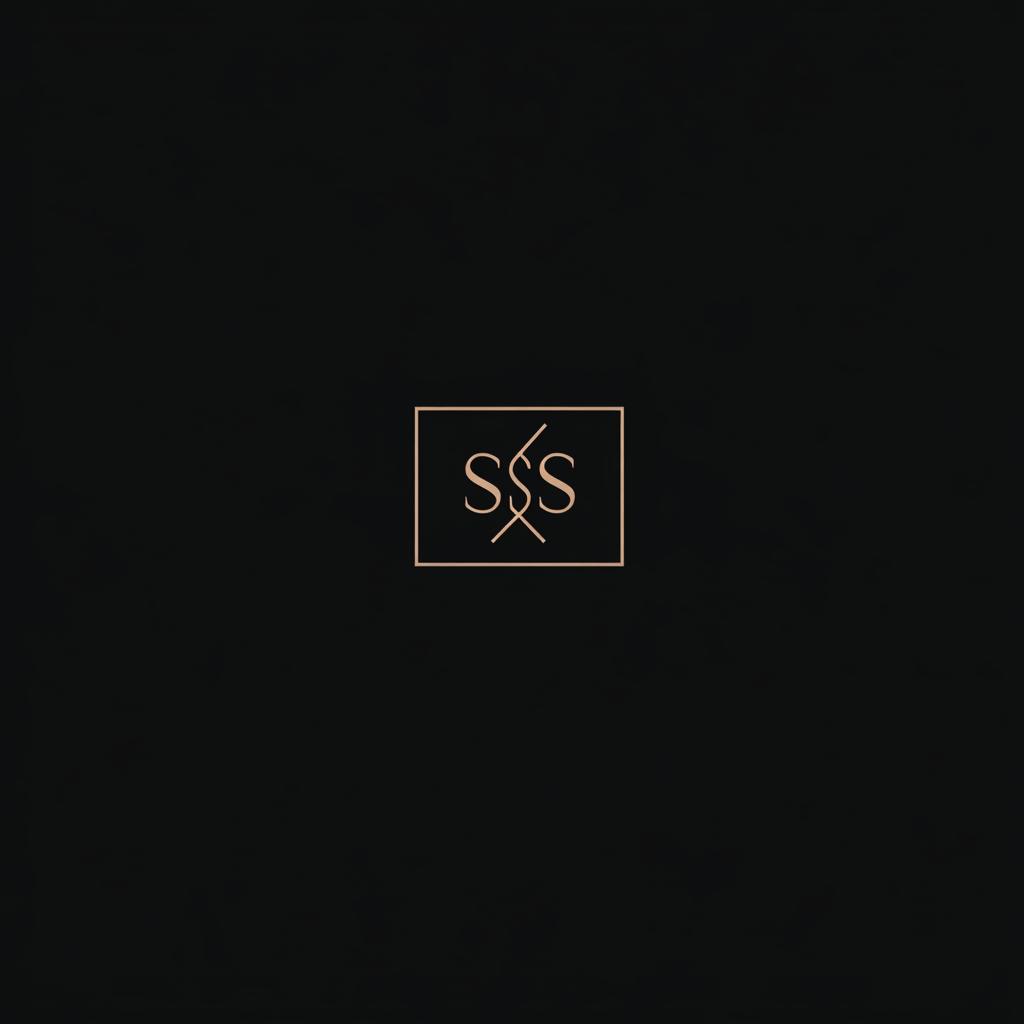 Minimalist interior design studio logo with SS initials.