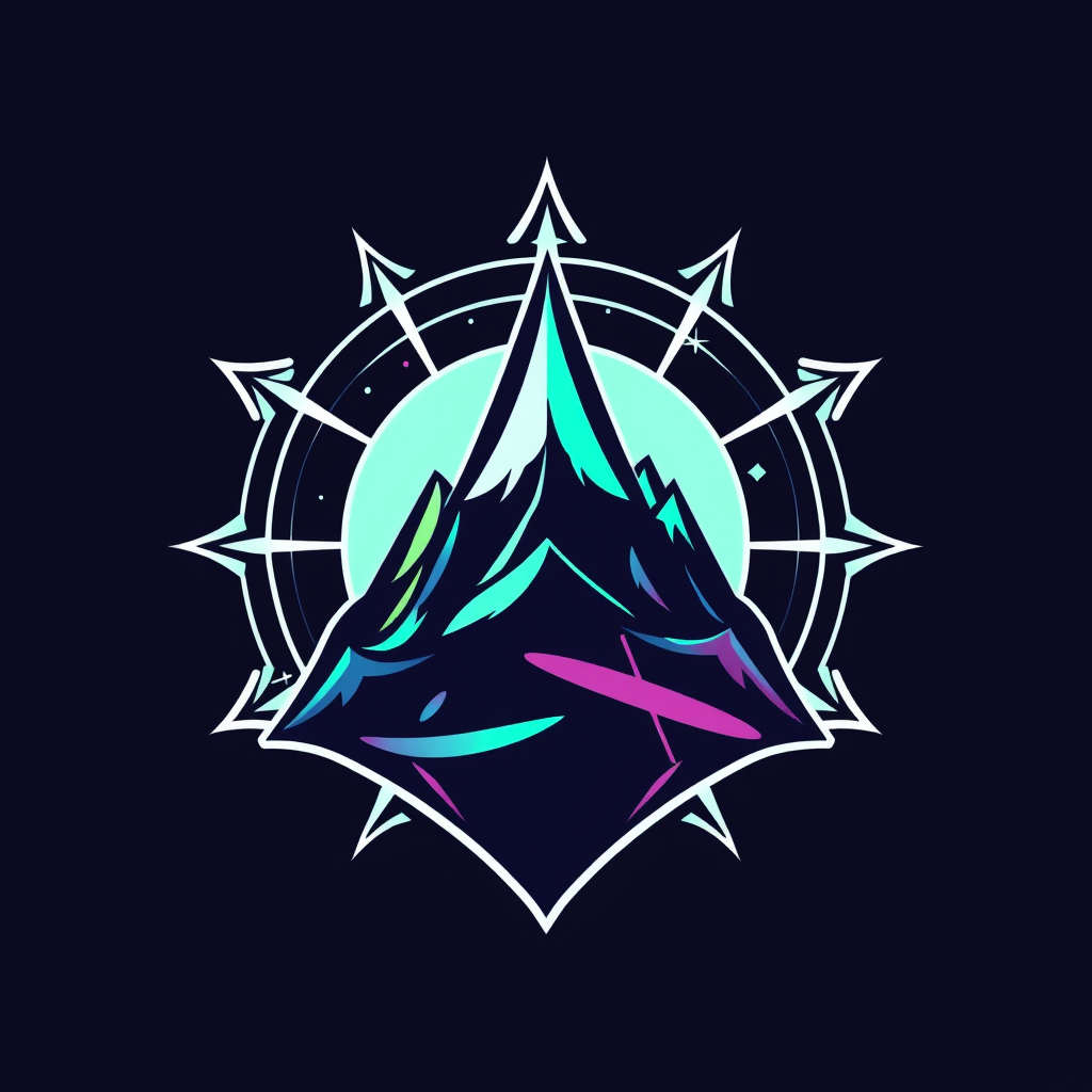 Minimalistic Esports Team Logo in Cosmic Utopia