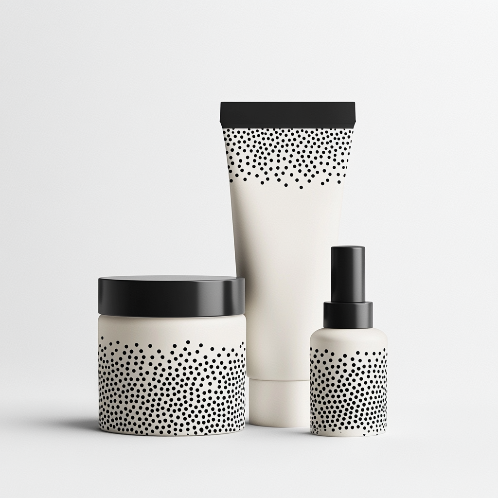 Minimalistic organic skincare packaging with Australian Aboriginal touch