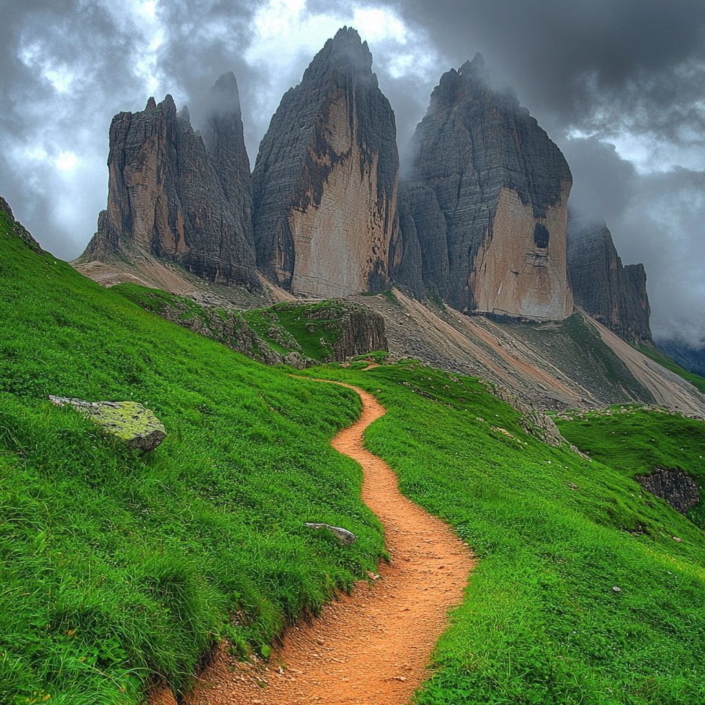 Misty Mountain Trail: Serene Isolation in Nature