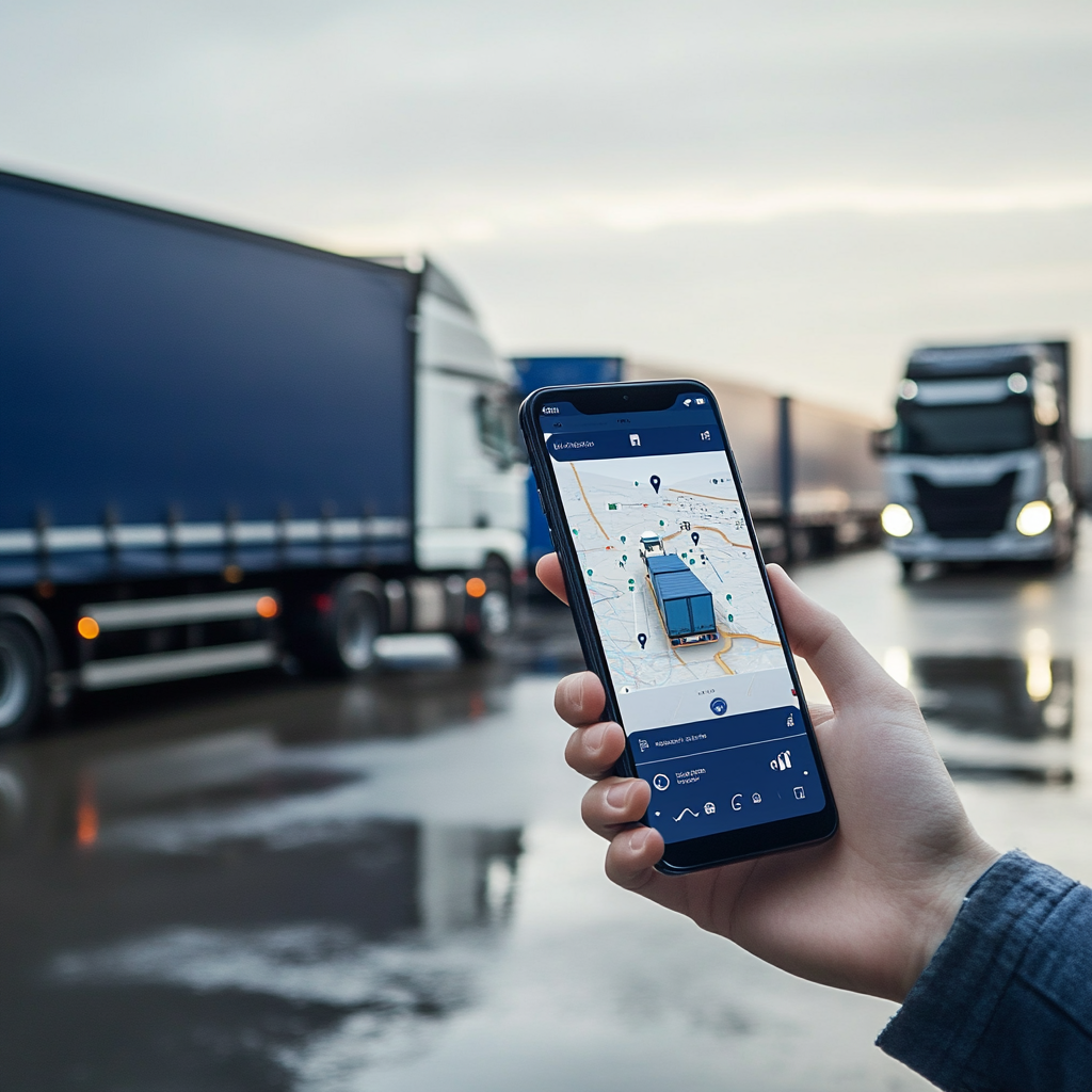 Mobile App for logistics tasks and route selection.