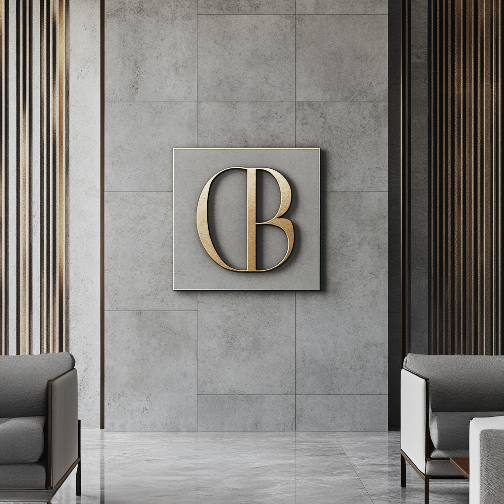 Modern, elegant logo for interior design company.