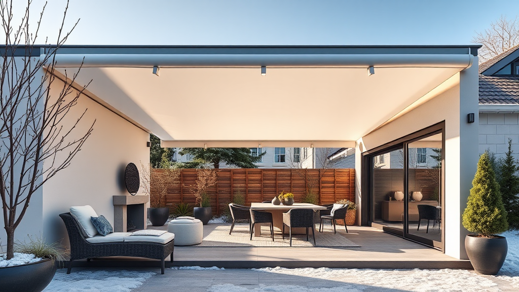 Modern Elegance: Contemporary Open Patio Terrace Sample AI Image