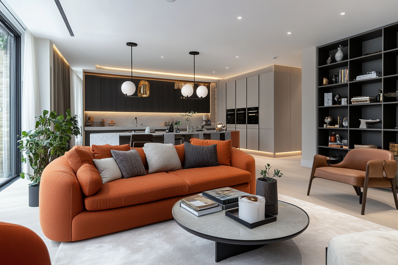 Modern Masculine Living Room & Kitchen, Eleonora Meubelen Furniture 