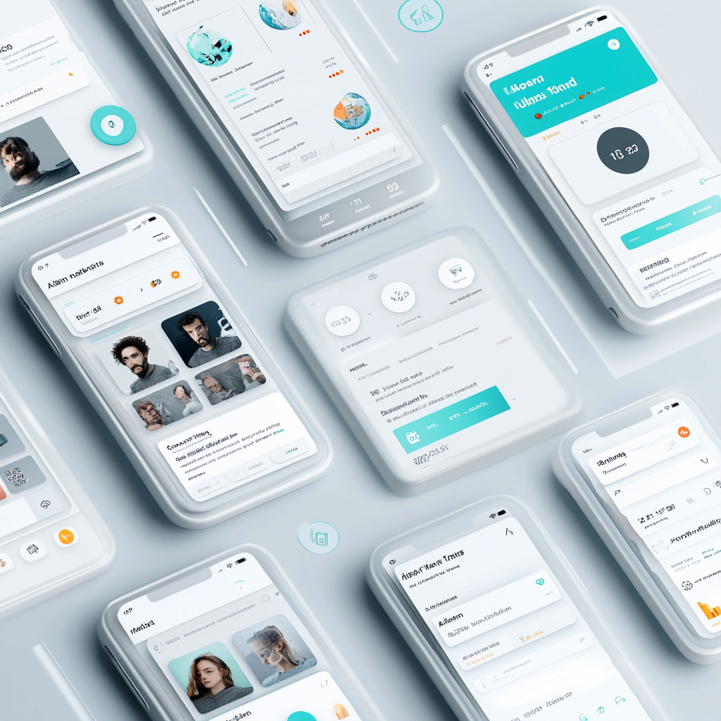 Modern UI/UX design for tech-savvy mobile app users.