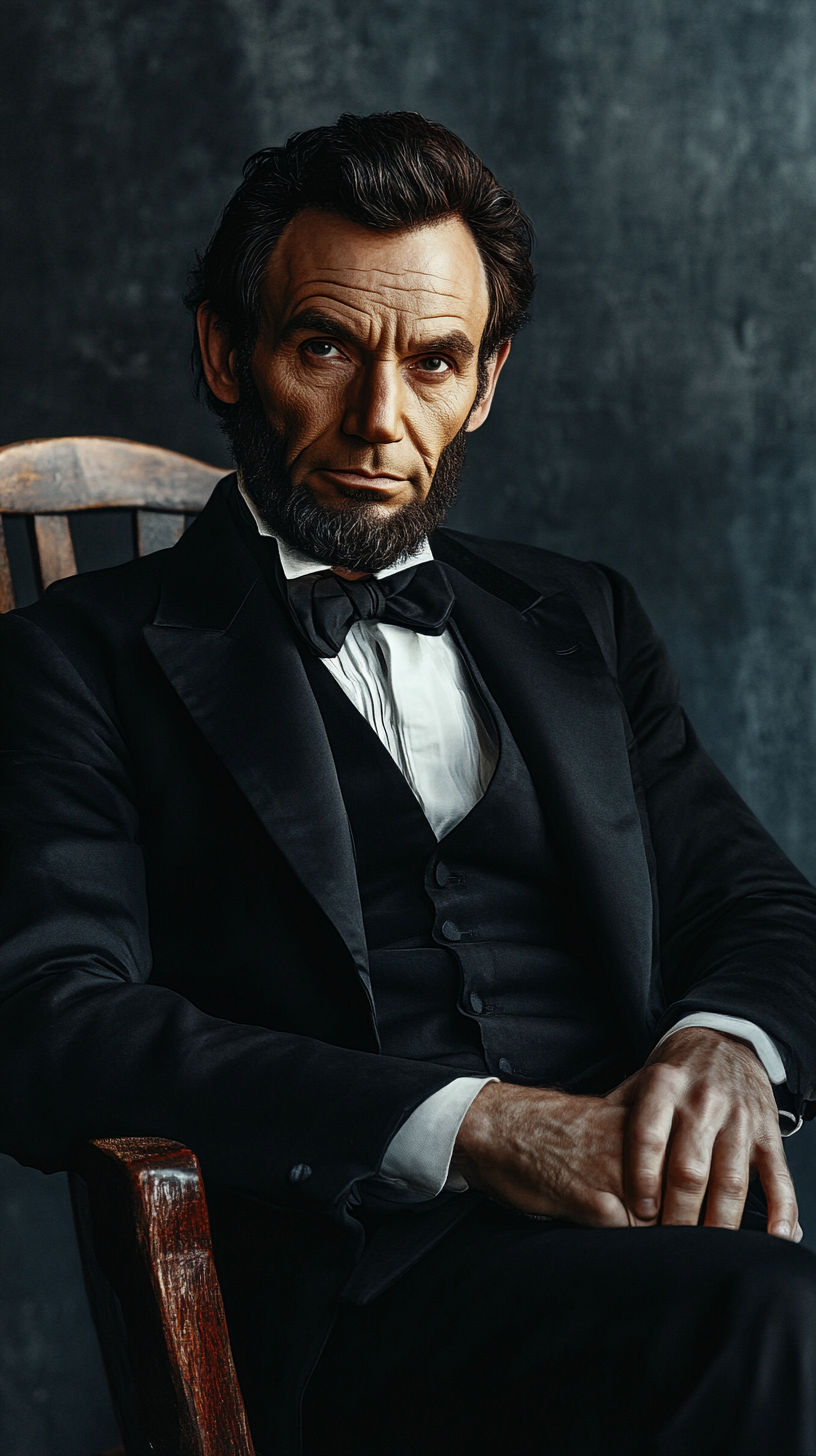 Modern portrait of Abraham Lincoln for GQ magazine