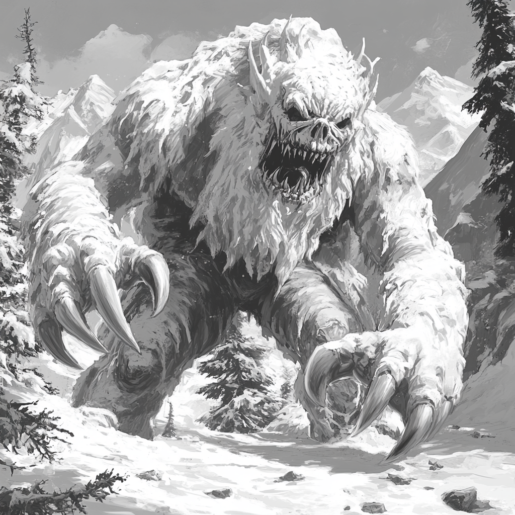 Monstrous Frostlurks: Gigantic Creatures with Icy Presence