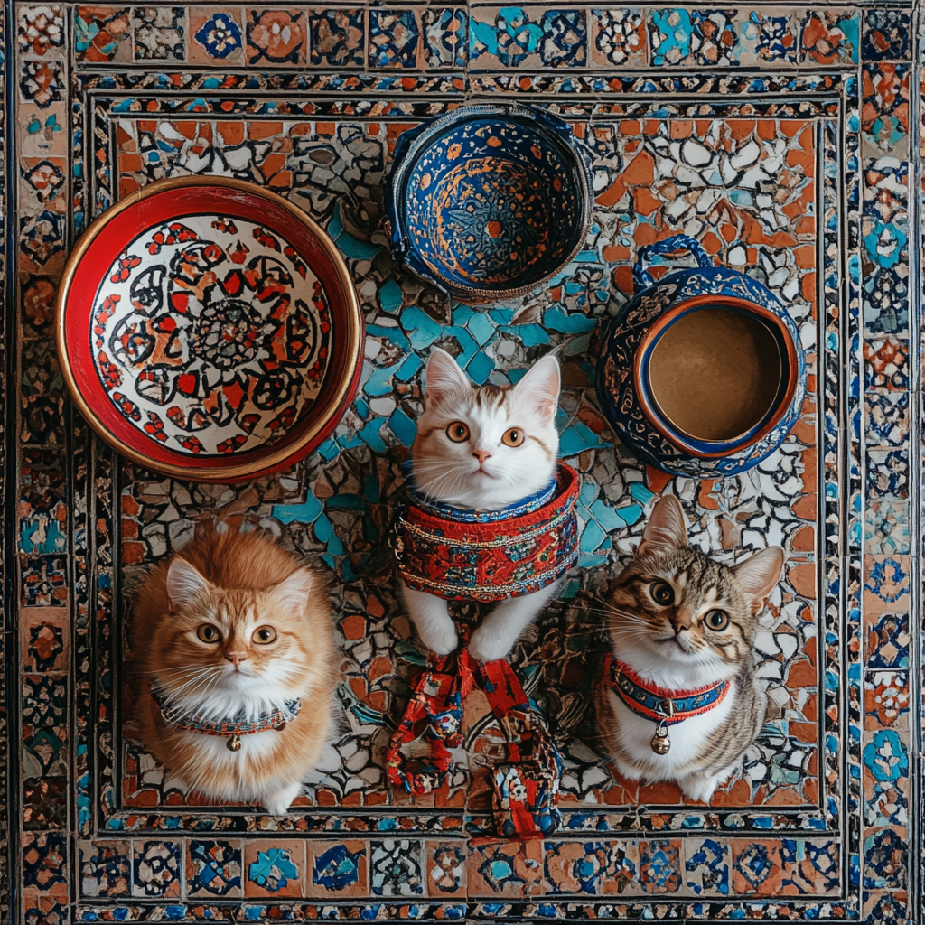 Moroccan Cat Collars Showcase Vibrant Patterns