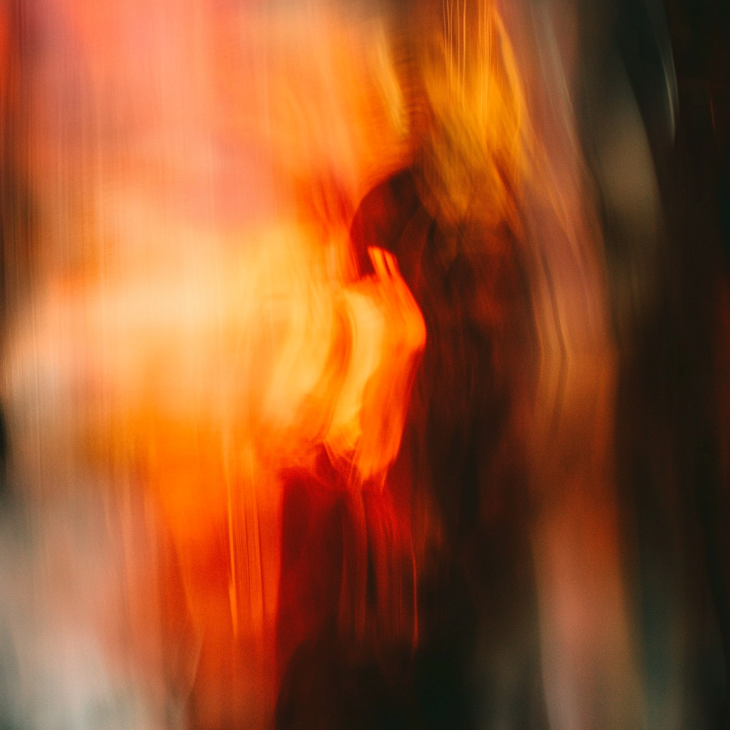 Mysterious Abstract Image with Warm Tones