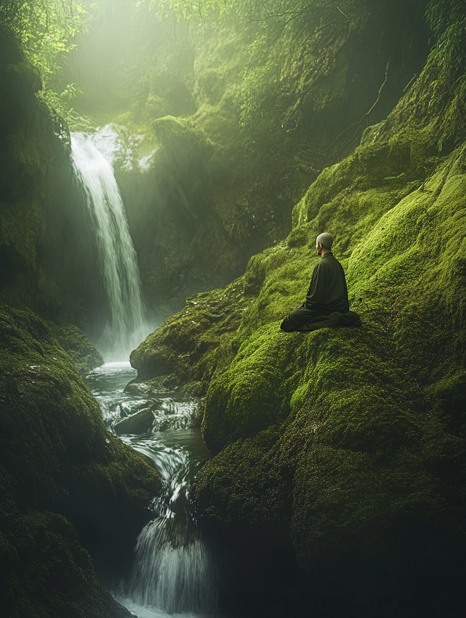 Mystical Taoist Elder in Serene Forest