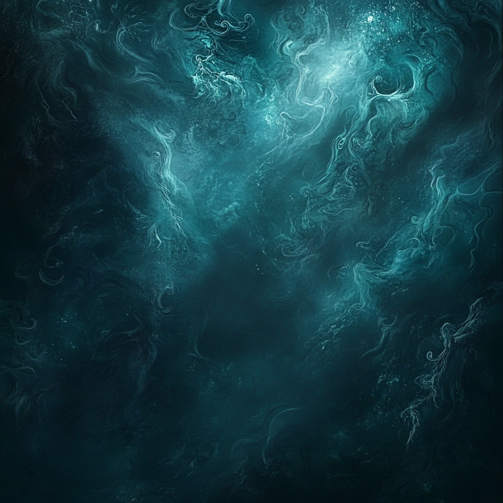 Mystical ocean background with swirling water patterns