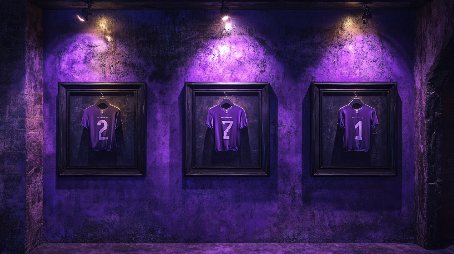 NFL Wall of Shame: Moody Purple Decor