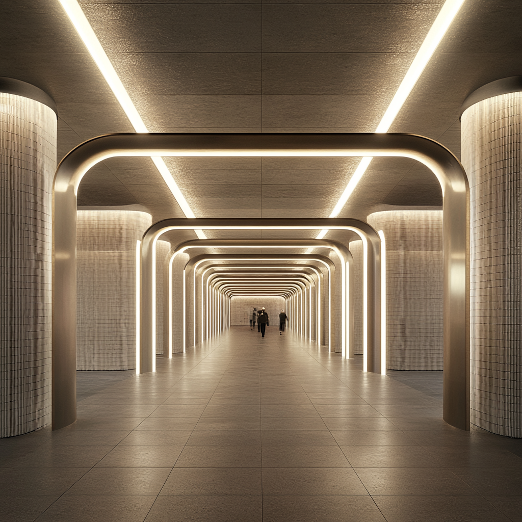 NYC Subway Station: Photorealistic Rendering with Original Design