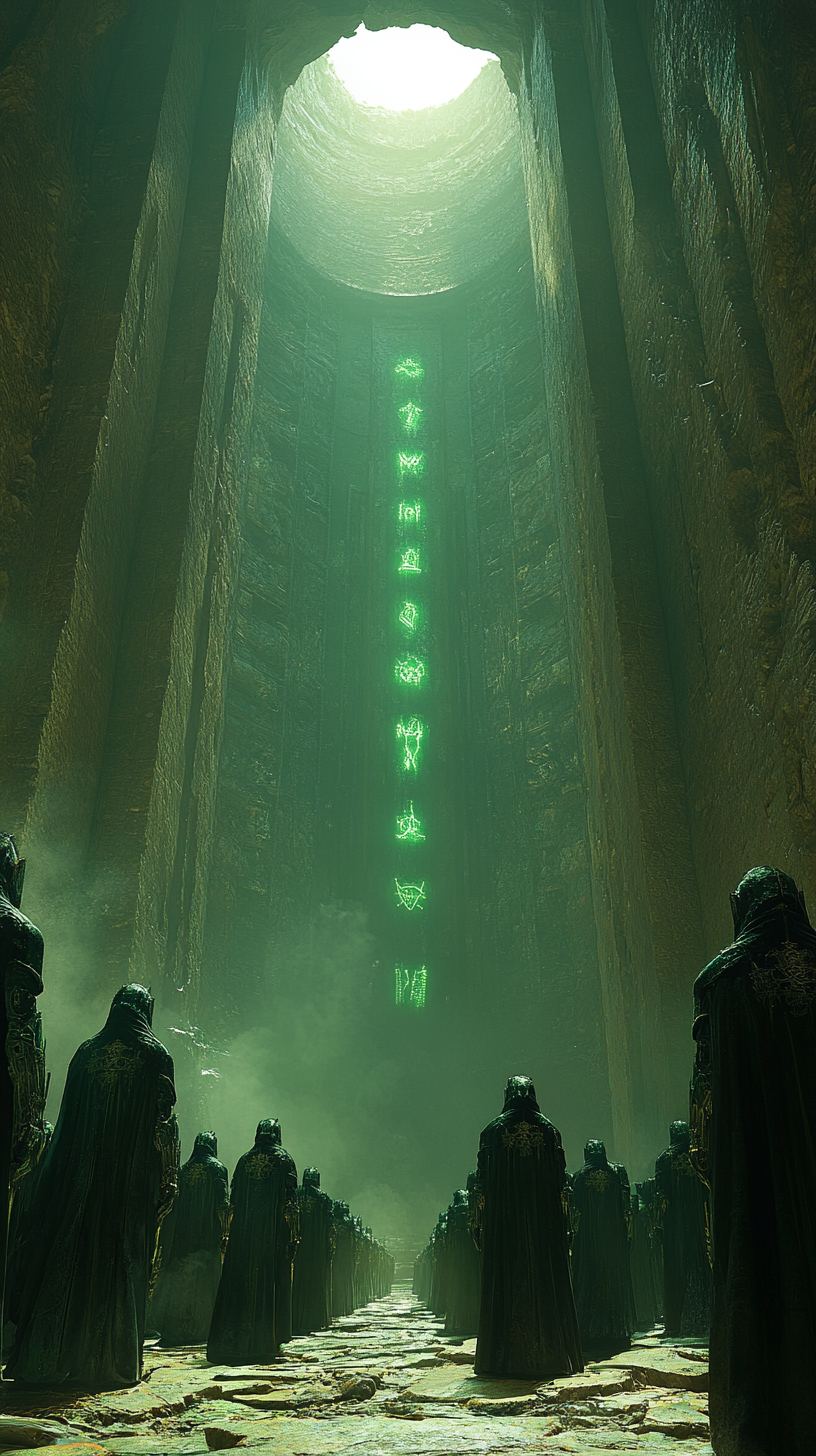 Necron Legion Stands Ready in Ancient Tomb