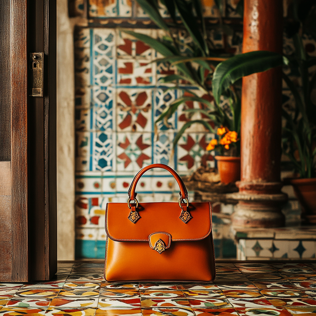 Nicaraguan Leather Handbag: Luxury Fashion Heritage Scene