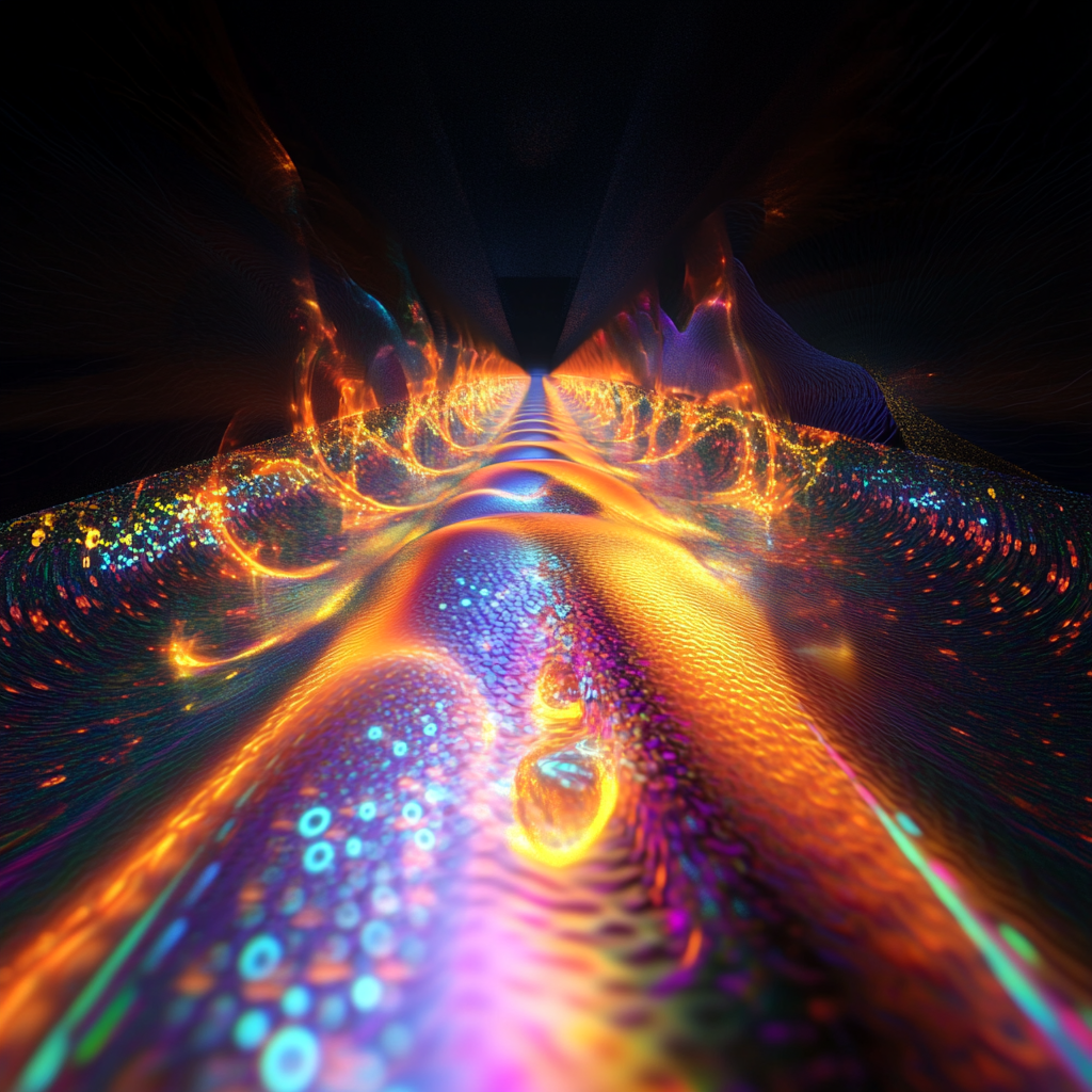 Observation of a flow of light pathways in 2D