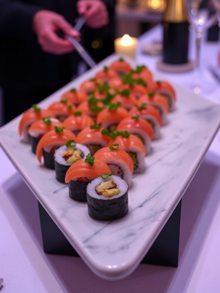 Office Christmas Party in Oslo with Sushi Catering