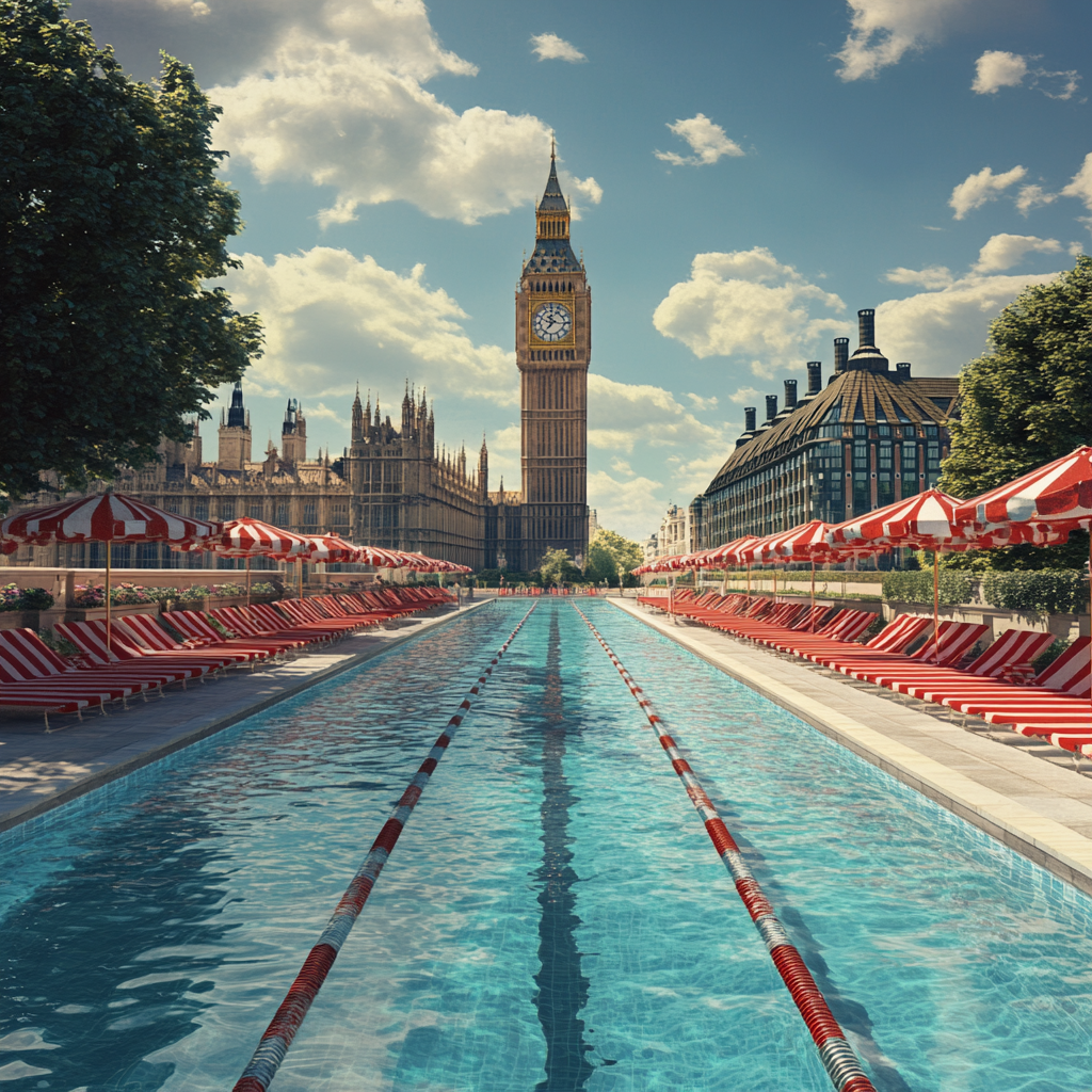 Olympic Style Pool Near Big Ben, London 