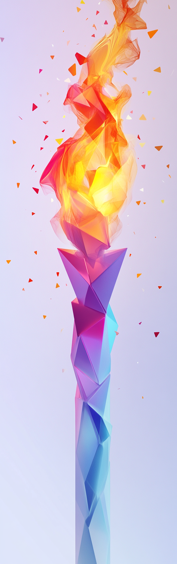 2028 Olympics Torch Wallpaper